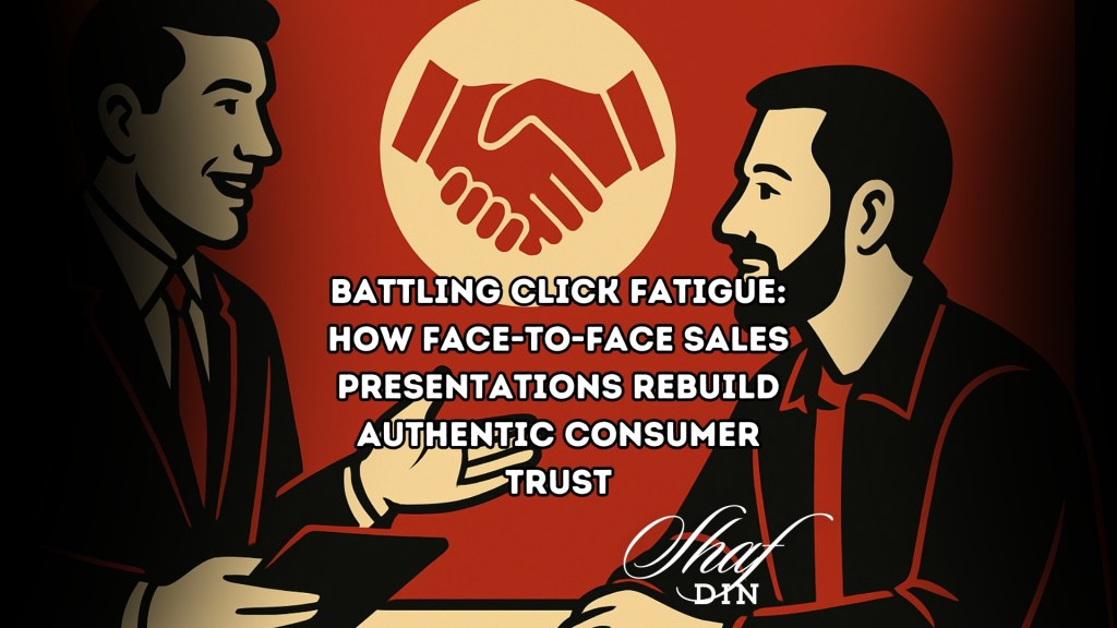 Battling Click Fatigue: How Face-to-Face Sales Presentations Rebuild Authentic Consumer&nbsp;Trust